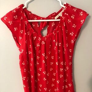 Lauren Conrad Top-Pink with Bows